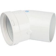 *SCA-0080-000045 STOUT Элемент дымохода отвод 45° п/м DN80