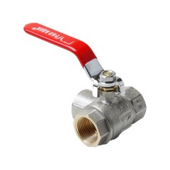 Кран шаровой полнопроходной трехходовой Pro Aqua D 1/2 ТИП L, ручка-рычаг, В-В-В, FWL55-f15-f15-f15x