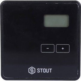 Проводной комнатный двухпозиционный регулятор STOUT ST-294v1, черный, STE-0101-029412