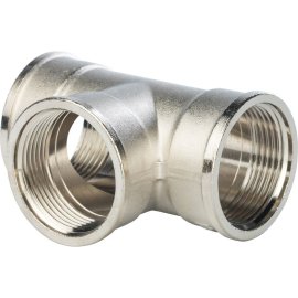 Тройник STOUT ВВ никелированный 1 1/4, SFT-0020-000114