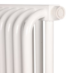 2-х трубчатый радиатор стальной ROMMER RST 2030/08 секций нижнее правое подключение RAL9016