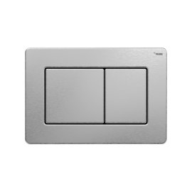 Панель смыва РЕХАУ NOVA PUBLIC антивандальная с прямоугольными клавишами с покрытием против отпечатков пальцев, нержавеющая сталь, цвет брашированная нержавеющая сталь, матовый, 19102801001