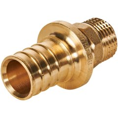 Переходник с наружной резьбой ROMMER 25xG 1/2 для труб из сшитого полиэтилена аксиальный