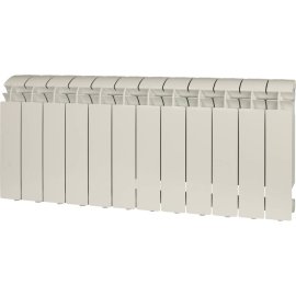 Радиатор алюминиевый Global VOX EXTRA 350 12 секций боковое подключение (белый RAL 9010), 83542