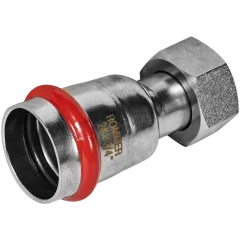 Переходник ROMMER с накидной гайкой-ВР 28х3/4 из нержавеющей стали прессовой