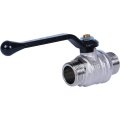 Кран шаровой BUGATTI Oregon (ручка-рычаг алюминий) нар-нар резьба 1, 03250028
