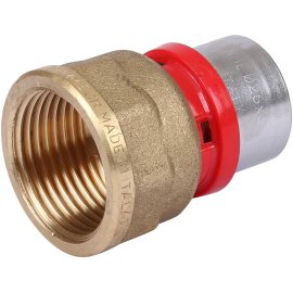 Муфта TIEMME с внутренней резьбой 26x1 для металлопластиковых труб прессовой, 1650053