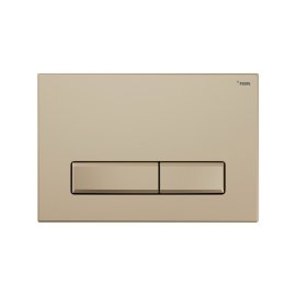 Панель смыва РЕХАУ NOVA LONG 001 с прямоугольными клавишами, пластик, золотой, матовый, 19102371001