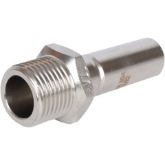 Вставка переходная НПр-НР ROMMER 15х1/2 из нержавеющей стали прессовой