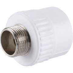 Муфта комбинированная Kalde наружняя резьба 32x3/4 для полипропиленовых труб под сварку, 3222-nmo-320c00