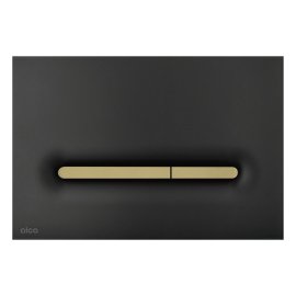 Кнопка управления AlcaPlast для скрытых систем инсталляции черный-золотой матовый, M1878-7