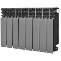 Радиатор биметаллический нижнее правое подключение STOUT TITAN VENTIL 350 8 секций (графит RAL 7024), SRB-3320-035008 7024