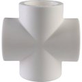 Крестовина Политэк d=32 для полипропиленовых труб под сварку (цвет белый), 9000003232