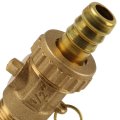 Кран латунный Itap 139 1/2 со штуцером и заглушкой, 40909