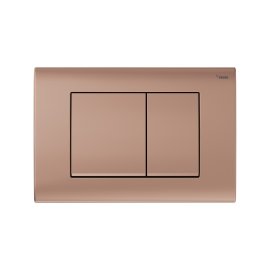 Панель смыва РЕХАУ NOVA QUAD 001 с прямоугольными клавишами, пластик, розовое золото, матовый, 19102071001