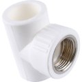 Тройник Kalde с внутренней резьбой 32х1 для полипропиленовых труб под сварку (цвет белый), 3222-tfo-321032