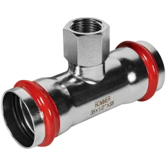 Тройник-переходник-ВР ROMMER 35х1/2 из нержавеющей стали прессовой