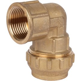 Угольник TIEMME с внутренней резьбой 32х1 для труб ПНД винтовой, 3400162