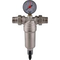 Фильтр с манометром TIEMME 3/4 со сгонами, с латунной колбой, промывной, 3130003