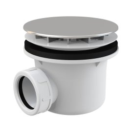 Сифон для душевого поддона AlcaPlast, хром, A49CR