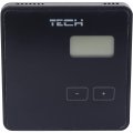Беспроводной двухпозиционный комнатный терморегулятор (черный) TECH R-8b, WG.11.0531