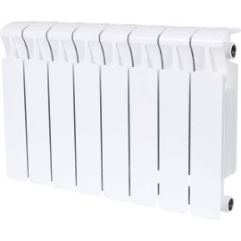 Радиатор биметаллический RIFAR MONOLIT 350 8 секций боковое подключение (белый RAL 9016), 3RM35-8