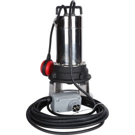 Насос дренажный STOUT с режущим механизмом и поплавком, корпус-чугун, кабель 10 м, 230V, Q=150 л/мин, H= 17 м, SPD-0004-211100