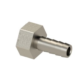 Штуцер для шланга, латунь, внутренняя резьба 20х1/2, никель, RTP