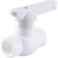 Кран шаровой Kalde d=20 для полипропиленовых труб под сварку (цвет белый), 3242-vlb-200003