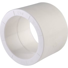 Муфта для полипропиленовых труб под сварку (цвет белый) Политэк d=63, 9000000263