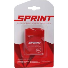 СантехМастерГель Уплотнительные нити Сантехническая уплотнительная нить «SPRINT», 25 м, бокс, блистер, 04065