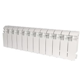 Радиатор алюминиевый Global VOX- R 200 12 секций боковое подключение (белый RAL 9010), VX02001012