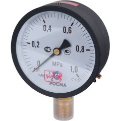 РОСМА Манометр стандартный 100 мм 150 градусов 1/2 давление 1 МРа ТМ-510Р