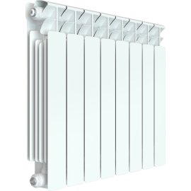 Радиатор биметаллический RIFAR BASE 500 8 секций боковое подключение (цвет RAL 7036)
