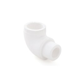 Угольник PPR внутреннее/наружное присоединение 20х90,  белый, РТП