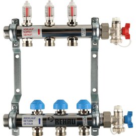 Распределительный коллектор РЕХАУ HKV-D на 3 контура (нерж .сталь), 12080311002