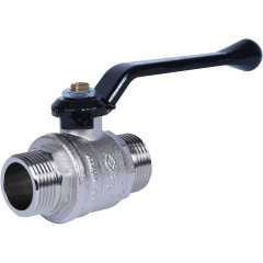Кран шаровой BUGATTI Oregon (ручка-рычаг алюминий) нар-нар резьба 1, 03250028