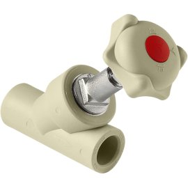 *Клапан Pro Aqua d=20 PP-R (вентиль) косой Серый, PA42008G