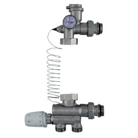 Насосно-смесительный узел с термостатической головкой RDG-0120 ROMMER с выносным датчиком, без кронштейна, без насоса, RDG-0120-009001