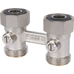 Узлы нижнего подключения для радиаторов Meibes Standart line Тип D2/50 прямой, 3/4 BPx3/4 HP 5/25, F10015