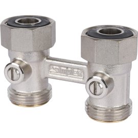 Узлы нижнего подключения для радиаторов Meibes Standart line Тип D2/50 прямой, 3/4 BPx3/4 HP 5/25, F10015