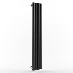 Радиатор стальной трубчатый STOUT Warmmet Power 76V длина 1500 мм секций 4 цвет RAL 9005 тип подключения: нижнее правое, PV.76.1500.4.316.BR.9005