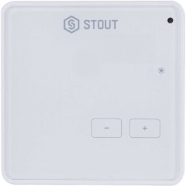 Проводной комнатный регулятор STOUT R-9z, белый, STE-0101-009003