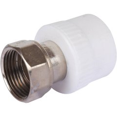 Муфта комбинированная Kalde с накидной гайкой 25х1 для полипропиленовых труб под сварку