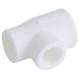 Тройник переходной Kalde 75х25х75 для полипропиленовых труб под сварку (цвет белый), 3212-tio-752575