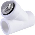 Фильтр Политэк d=32 (соединение муфта-муфта) для полипропиленовых труб под сварку (цвет белый), 9100303201