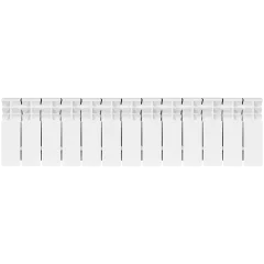 Радиатор биметаллический STOUT TITAN 200 13 секций боковое подключение (белый RAL 9016)