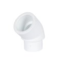 Угольник Политэк d=25 45* внутр./наруж. для полипропиленовых труб под сварку (цвет белый)