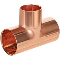 Тройник JINTIAN ВП 18x15x18 из меди под пайку, JT-15130181518