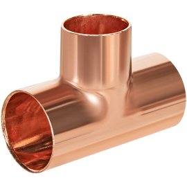 Тройник JINTIAN ВП 18x15x18 из меди под пайку, JT-15130181518